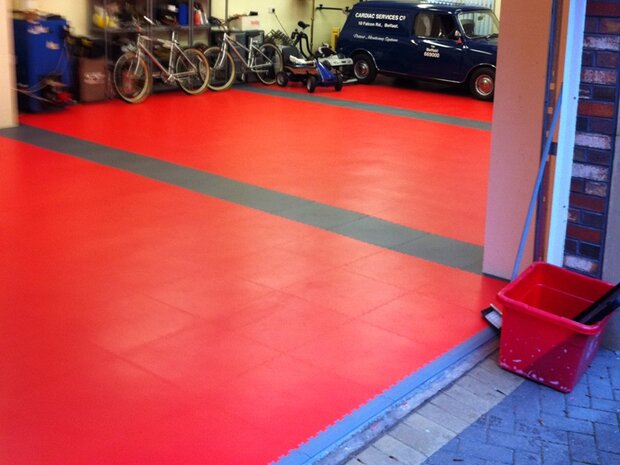 PVC Kliktegel BoSepta gekorreld blauw saffier