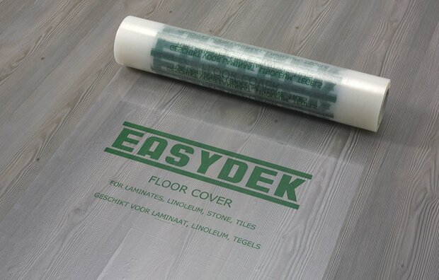 Floor Cover, Projektrolle Abdeckfolie f&uuml;r Laminat 83 cm x 500 mtr x 100 mu