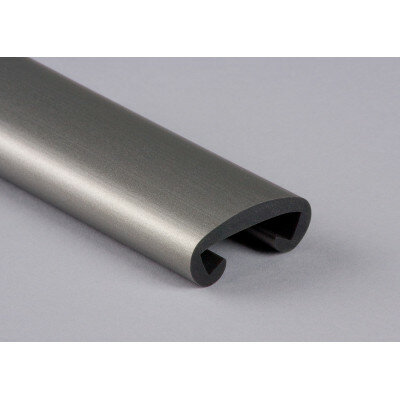 Kunststoff Flachhandlauf F358-019 Grau-aluminium