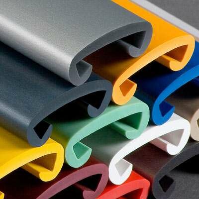 Kunststoff Flachhandlauf Klassisch F408-019 Grau-aluminium